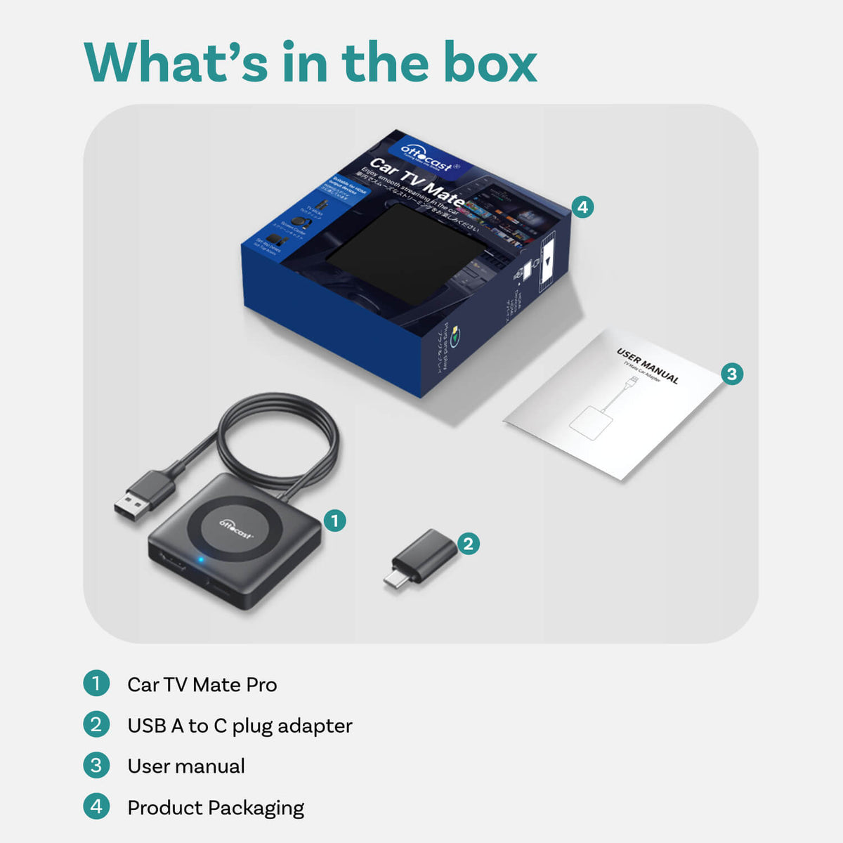 Car TV Mate Pro - HDMI™ multimedie & trådløs CarPlay-adapter