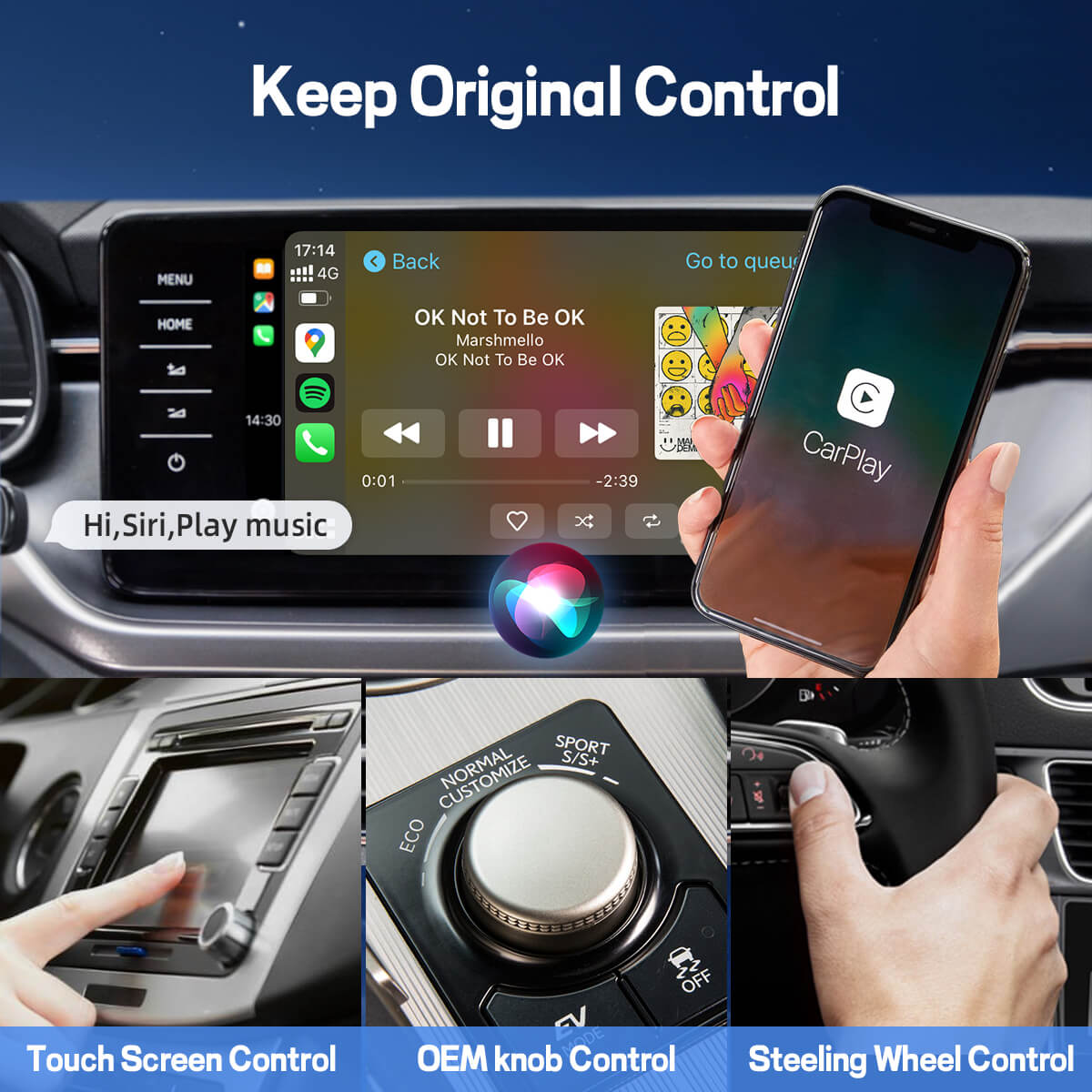 (Dzisiejsza specjalna oferta 46% TANIEJ) U2AIR Pro Bezprzewodowy adapter CarPlay