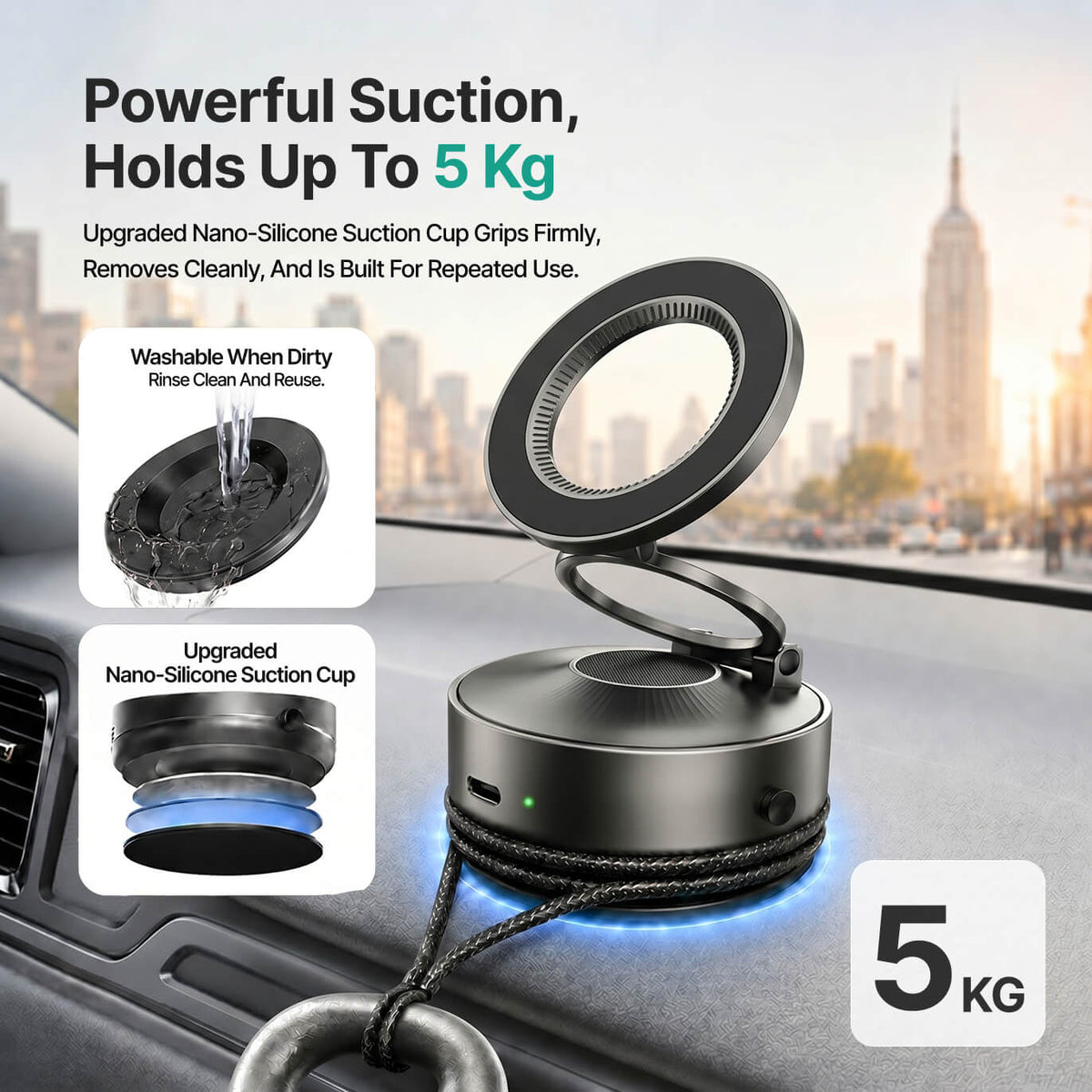 MCM10 PowerVac magnetisk telefonholder