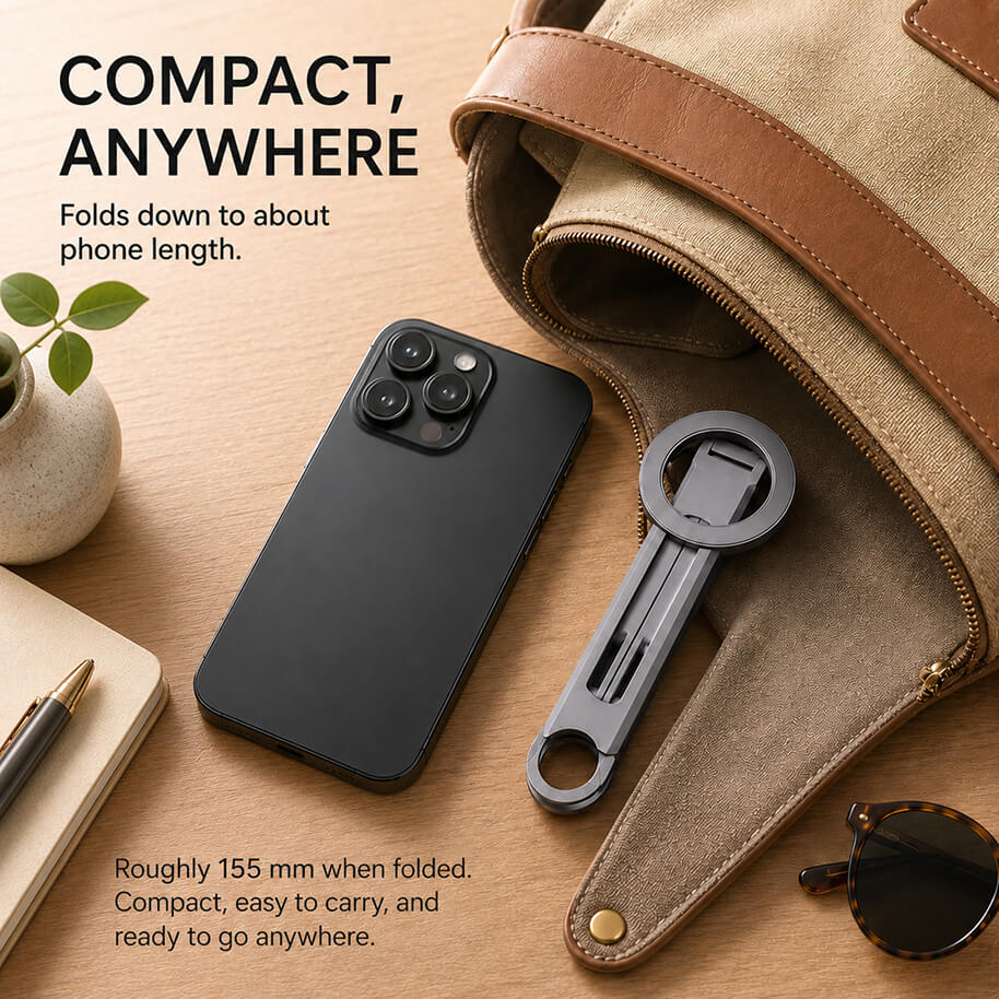 Suporte Magnético para Celular com Mosquetão MCM02