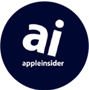 AppleInsider logo in dark blue circle, technology news and Apple product reviews from Apple Insider