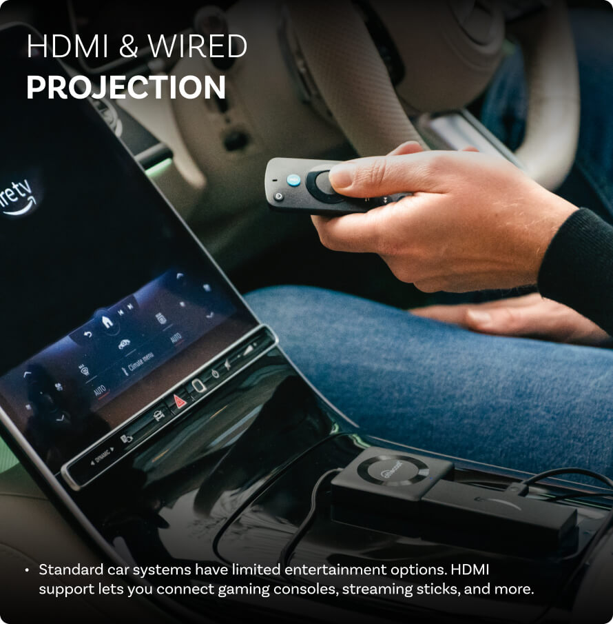 Car TV Mate Pro - HDMI™ Ilmheán & Aonad Gan Sreang CarPlay