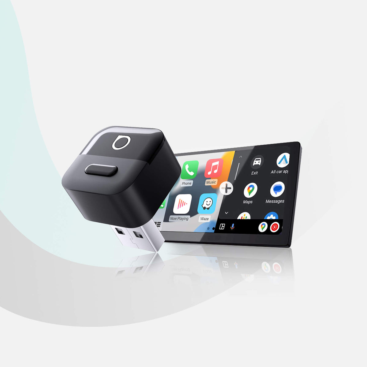 Ottocast Mini Pico Adapter Gan Sreang CarPlay/Android Auto