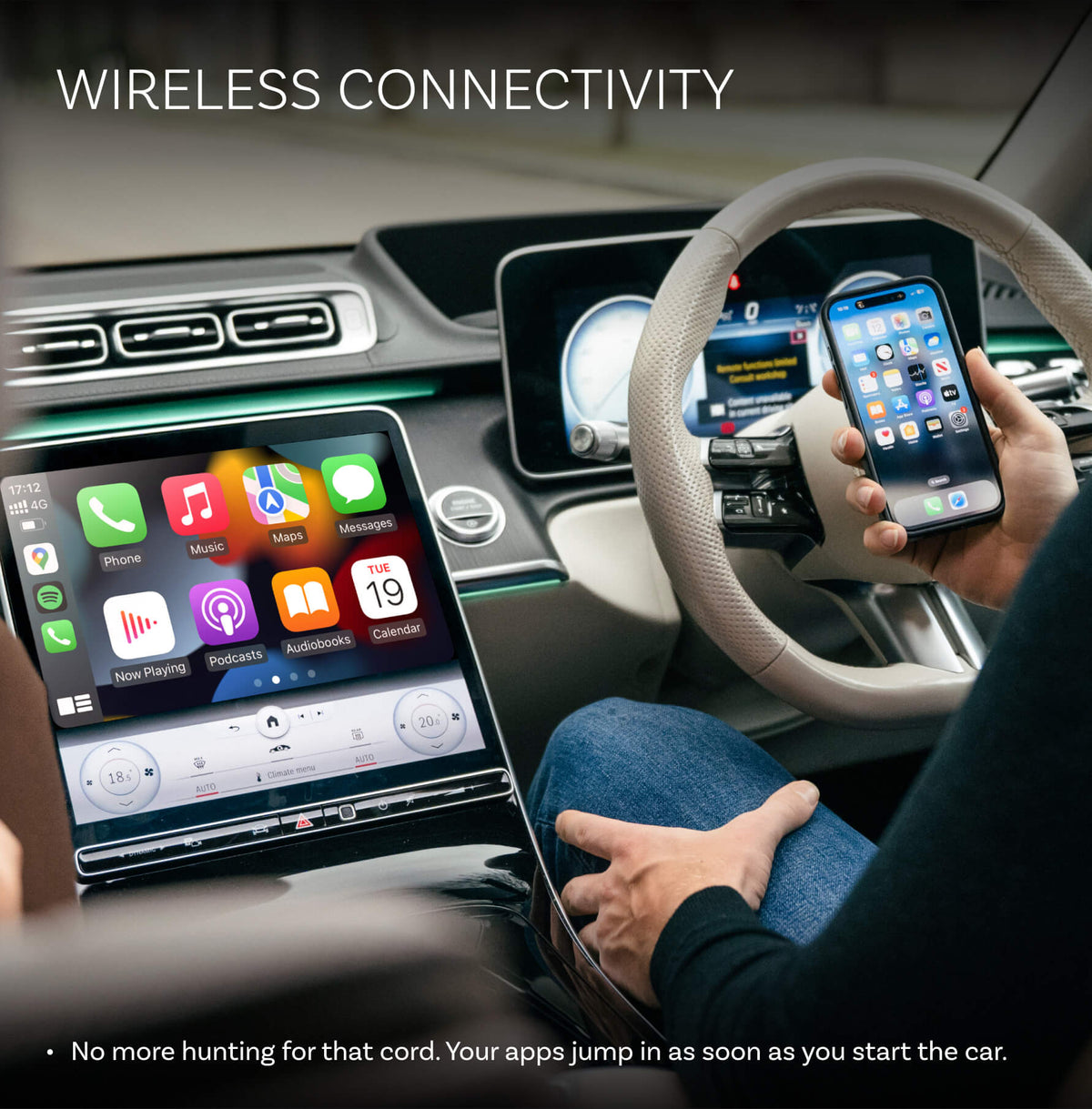 Ottocast Mini Pico bezprzewodowy adapter CarPlay/Android Auto
