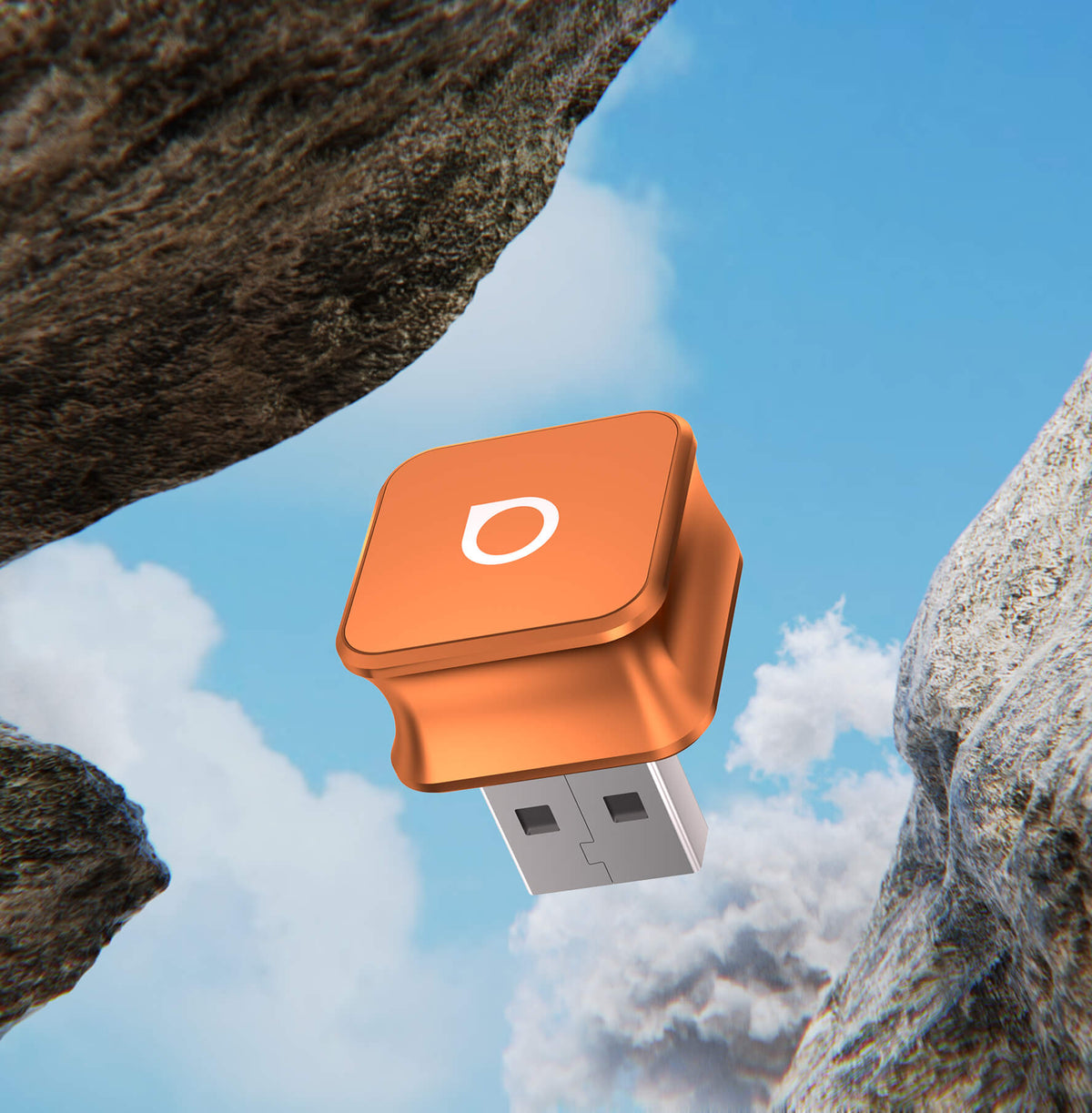 Ottocast Mini Cube 3.0-adapter - Kosmisk orange