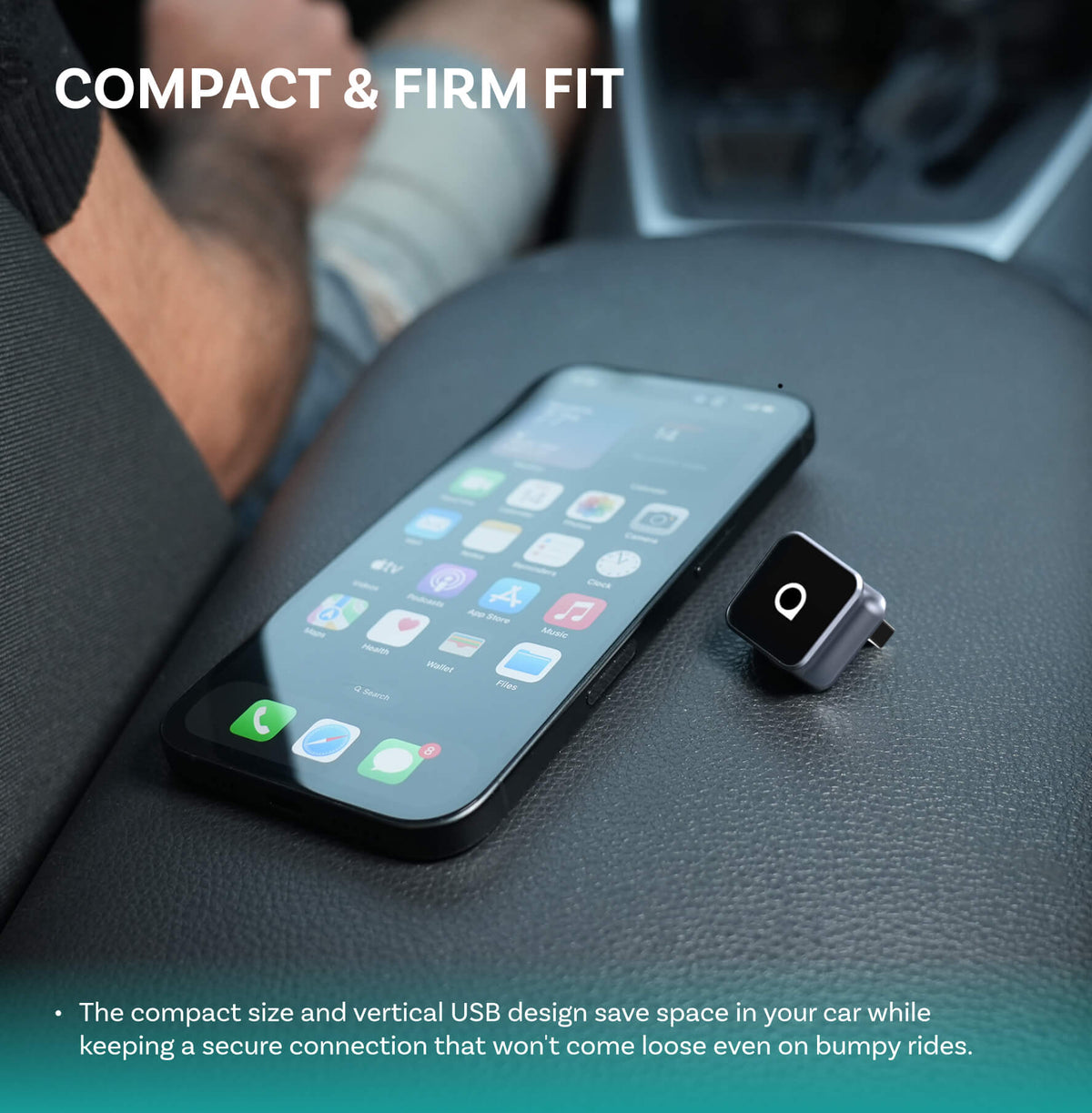 Adaptador inalámbrico Ottocast Mini Cube 3.0 CarPlay/Android Auto