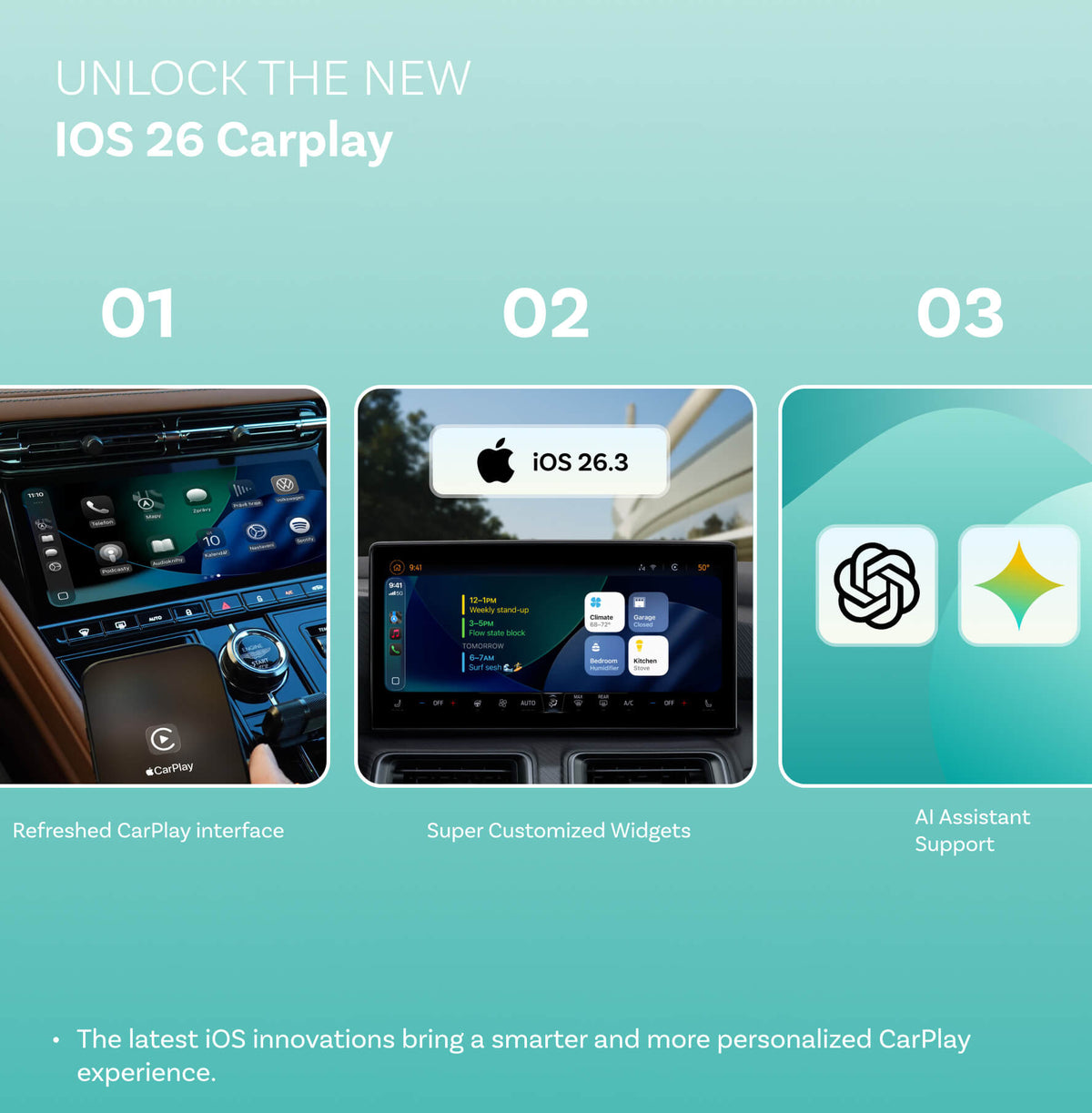 Ottocast Mini NOVA Adapter Gan Sreang CarPlay/Android Auto