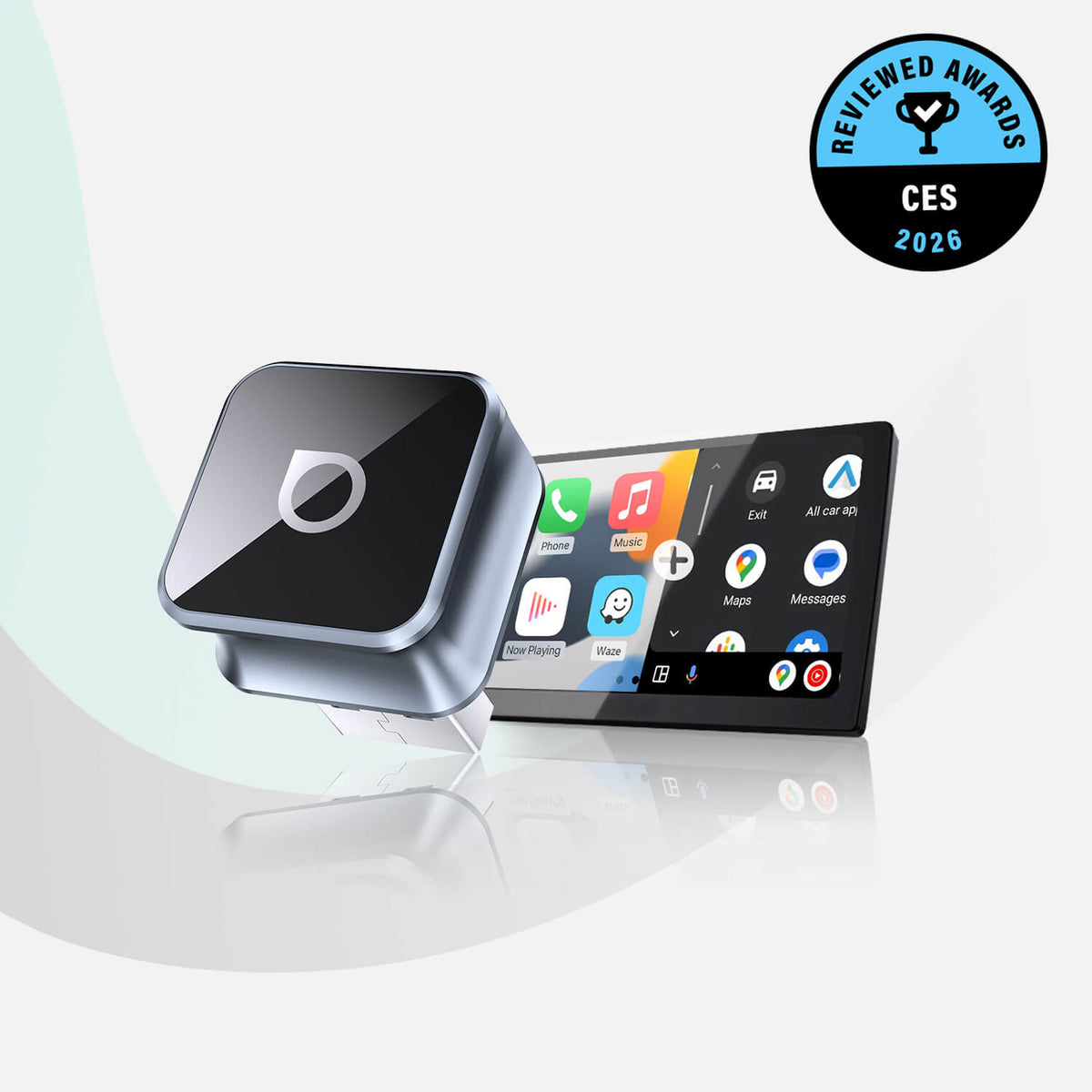 Ottocast Mini Cube 3.0 Adapter Gan Sreang CarPlay/Android Auto