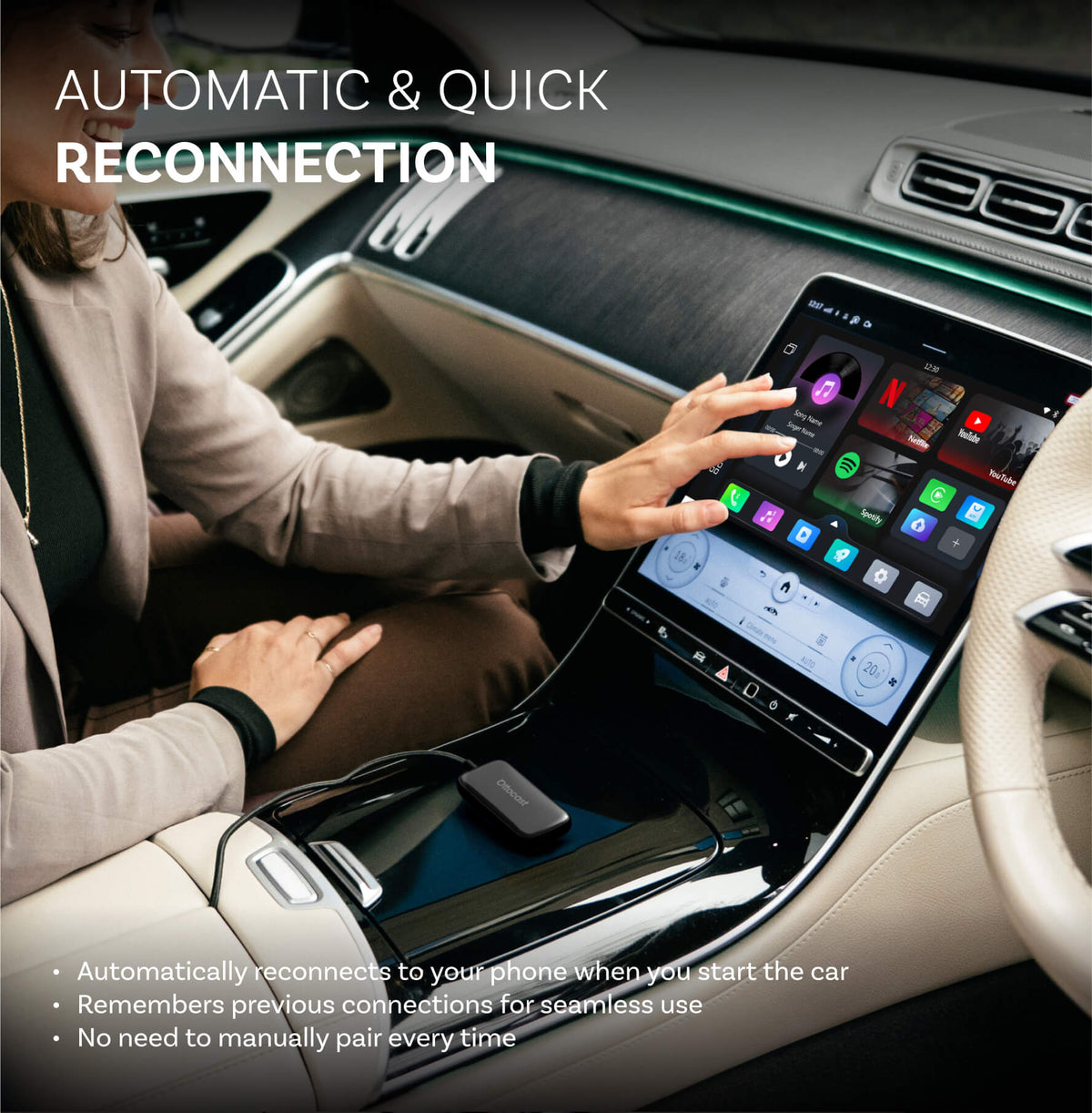 Adapter Uilíoch Gan Sreang Play2Video Ultra CarPlay/Android Auto