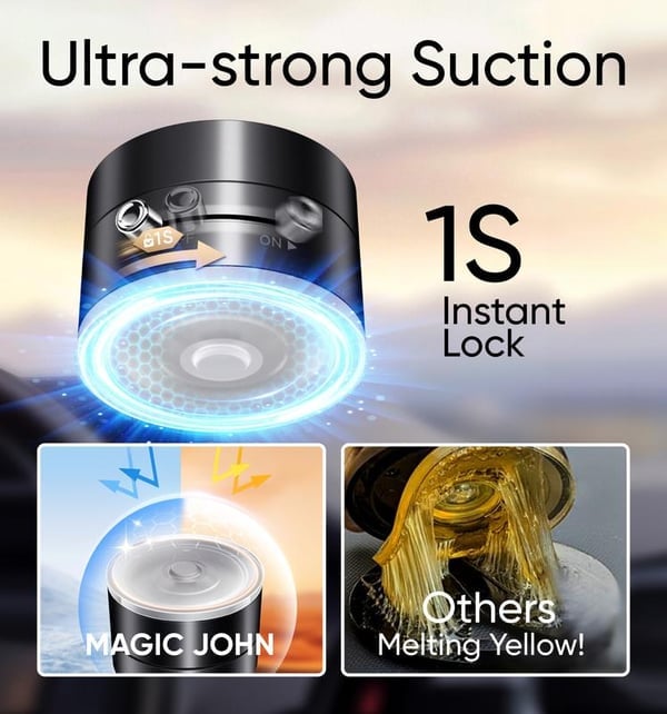 Vakuum sugende magnetisk telefonholder