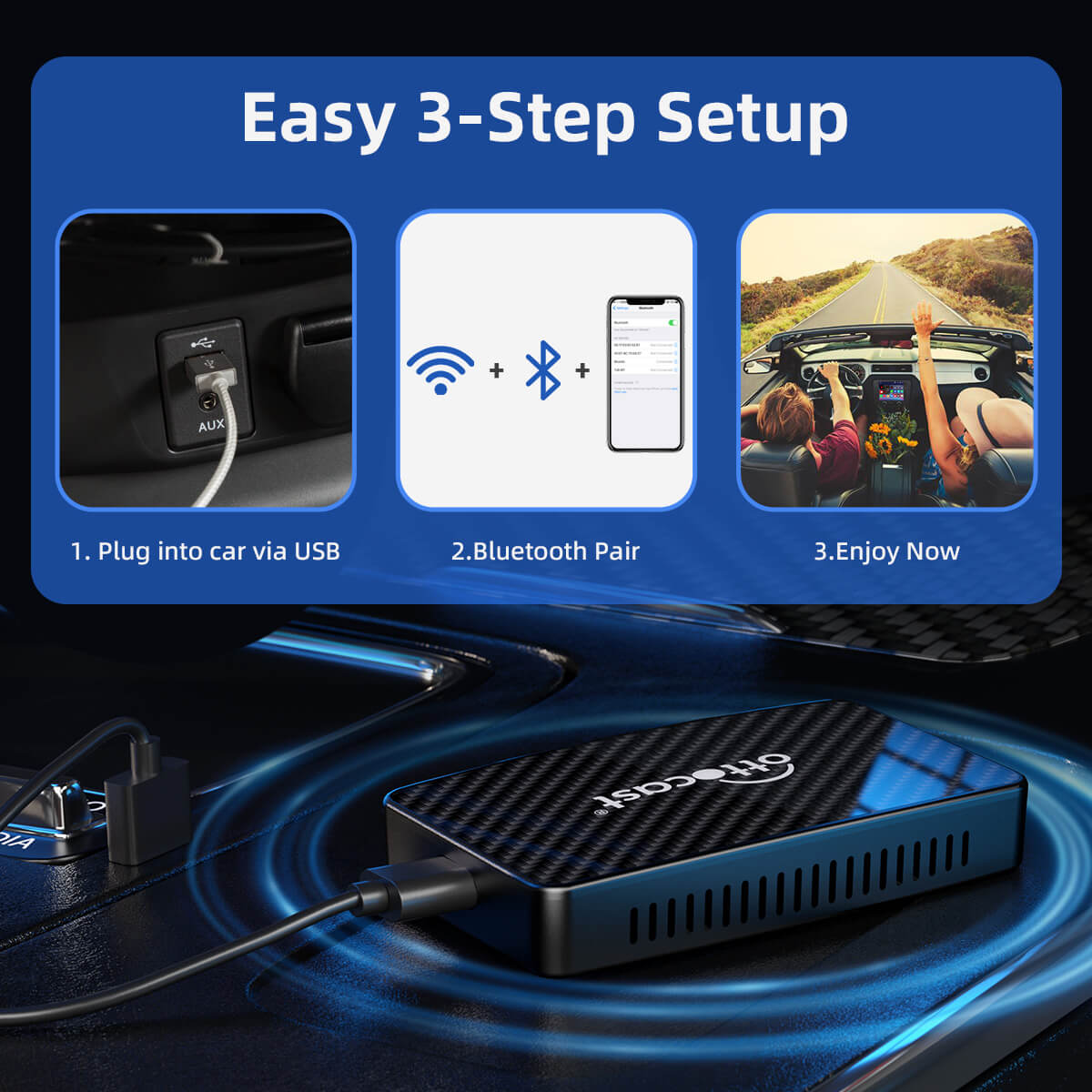 (STÓR TEORANTA) Play2Video Pro Aonad Aonair Gan Sreang CarPlay/Android Auto