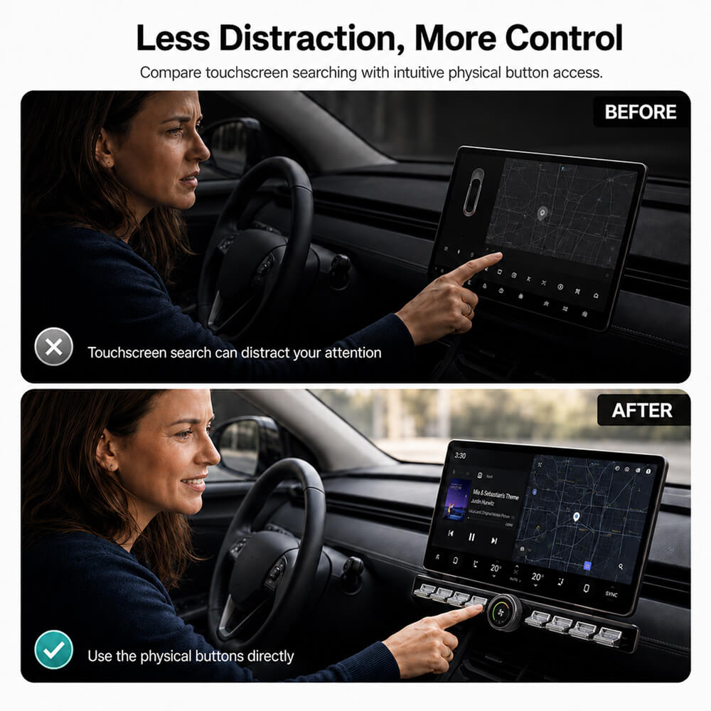 Painéal Rialaithe Fisiciúil Saincheaptha do Tesla Model 3/Y