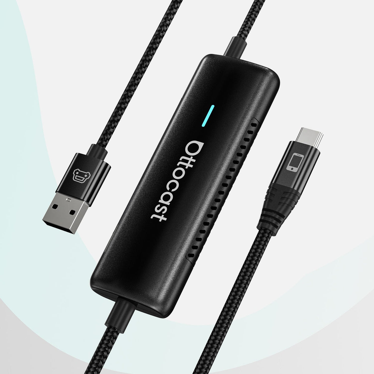 (EKSKLUZYWNA CENA - KOD: L10) Bezprzewodowy adapter CarPlay z dotykowym lustrem