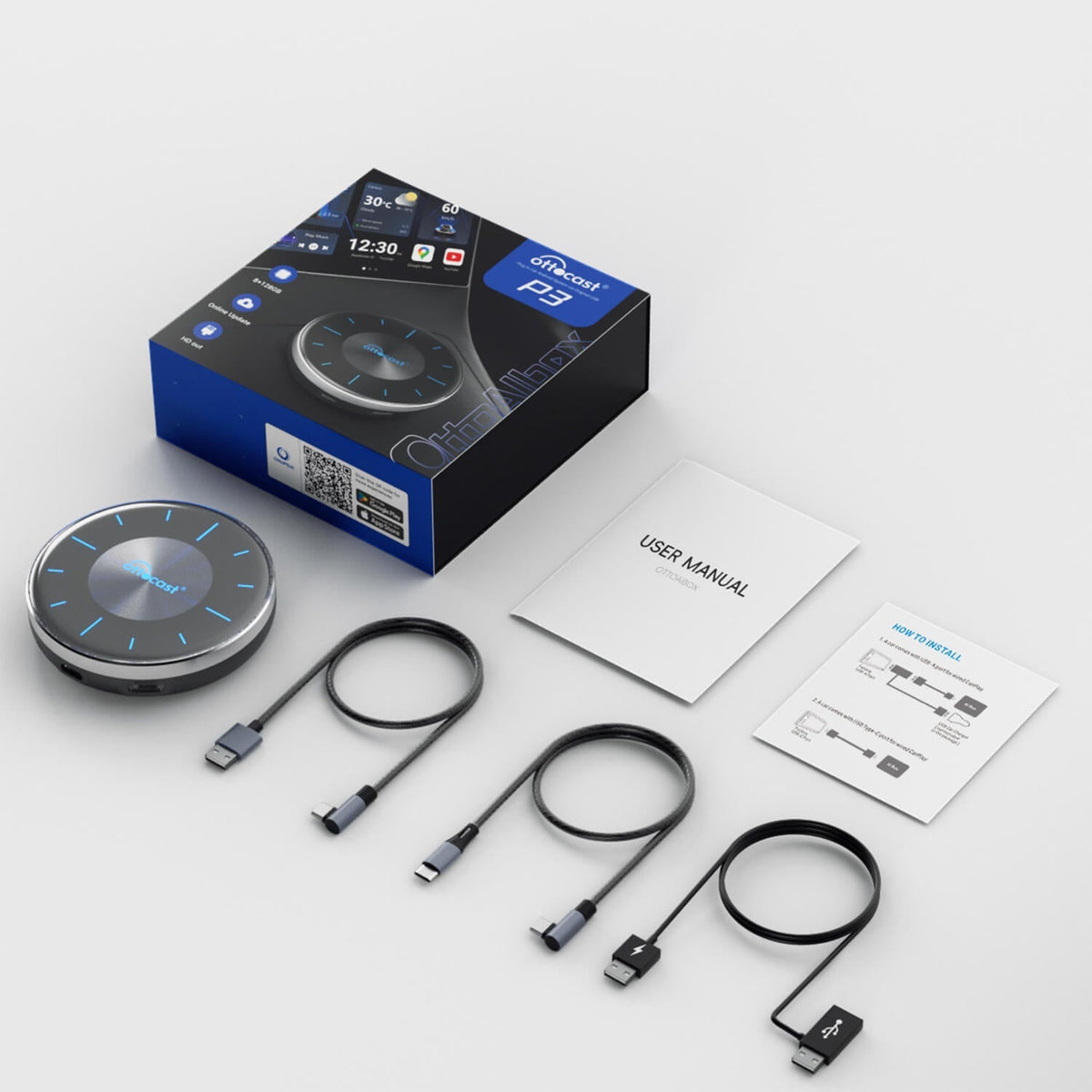 (Specjalna oferta na Twitterze) OttoAibox P3 CarPlay AI Box