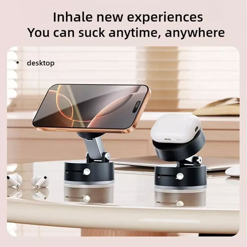 Vakuum sugende magnetisk telefonholder