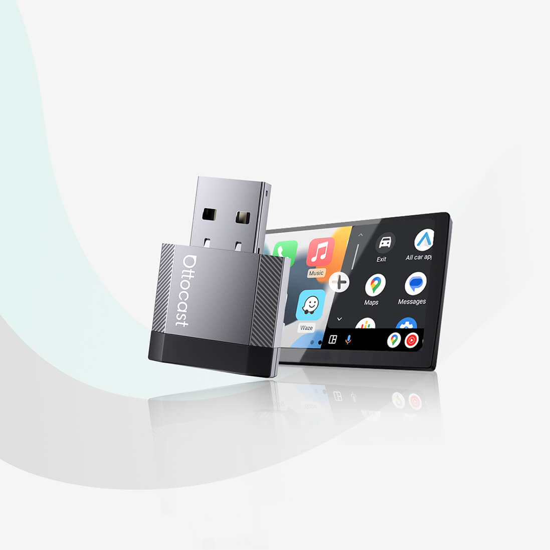Ottocast Mini NOVA Adapter Gan Sreang CarPlay/Android Auto