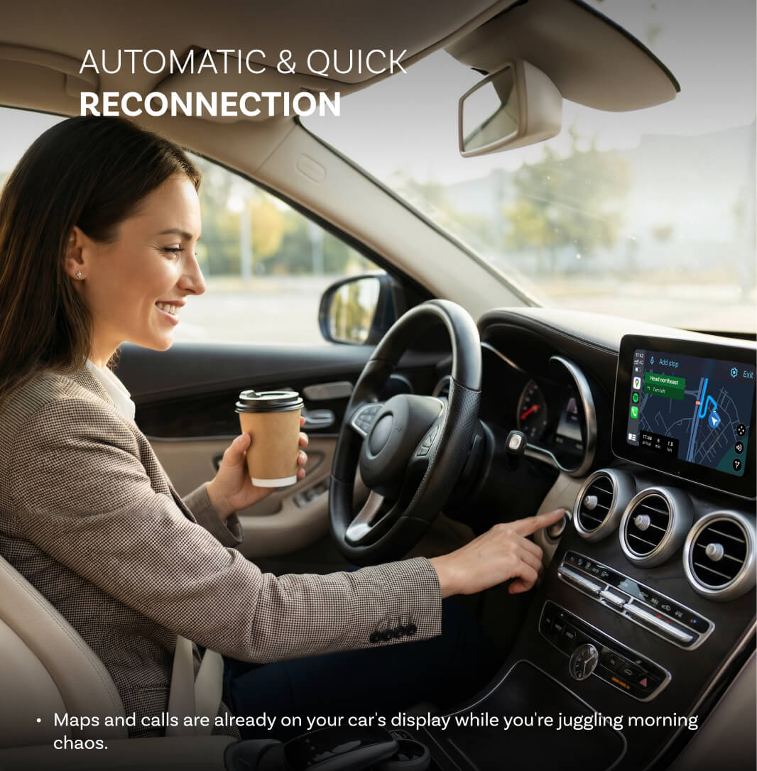 Ottocast Mini NOVA Adapter Gan Sreang CarPlay/Android Auto
