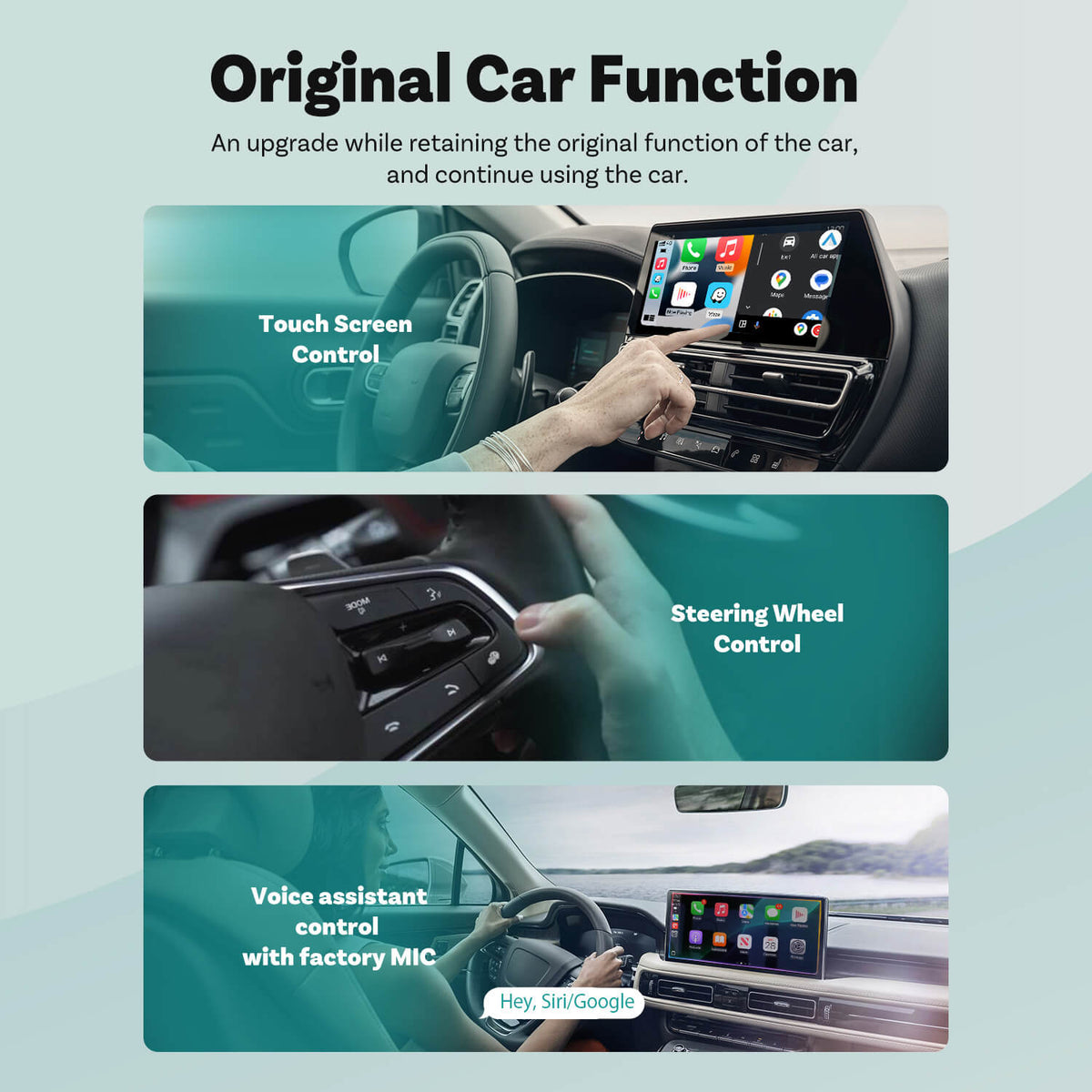 (EKSKLUZYWNA CENA) - 2-w-1 Mini bezprzewodowy adapter CarPlay/Android Auto